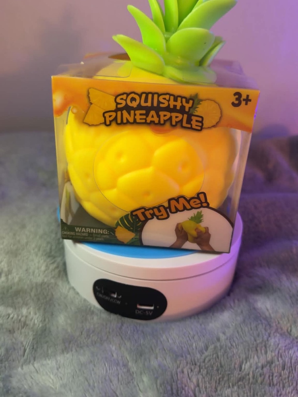 Squishy Pineapple Sensory Toy - Yellow & Green